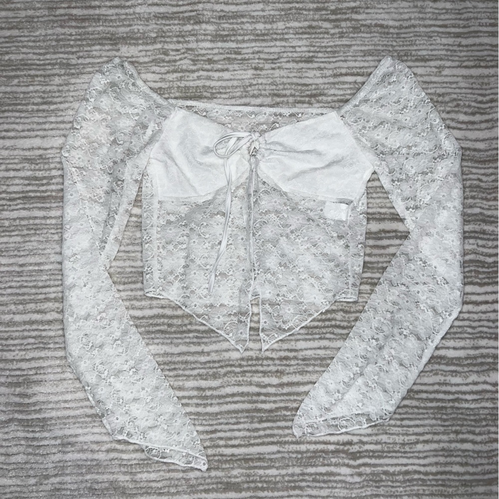 White lace top